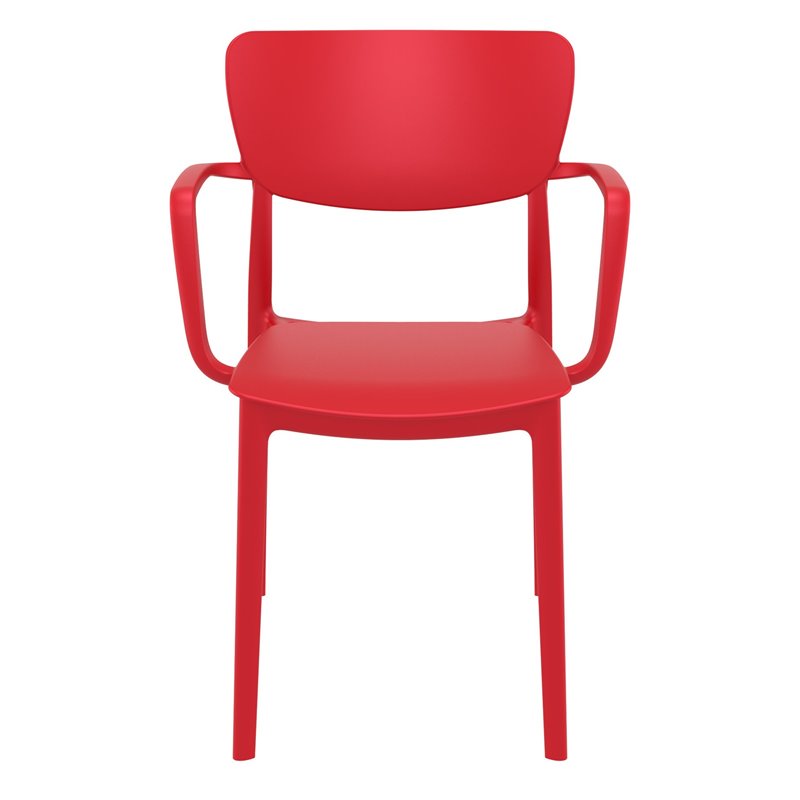 Compamia Lisa Outdoor Dining Arm Chair  in Red