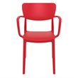 Compamia Lisa Outdoor Dining Arm Chair  in Red