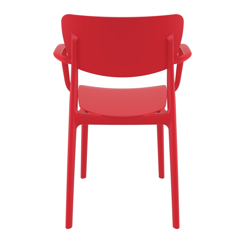 Compamia Lisa Outdoor Dining Arm Chair  in Red