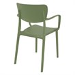 Compamia Lisa Dining Arm Chair in Olive Green finish