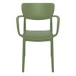 Compamia Lisa Dining Arm Chair in Olive Green finish