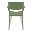 Compamia Lisa Dining Arm Chair in Olive Green finish