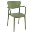Compamia Lisa Dining Arm Chair in Olive Green finish