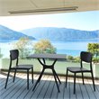 Compamia Monna Outdoor Dining Chair in Black