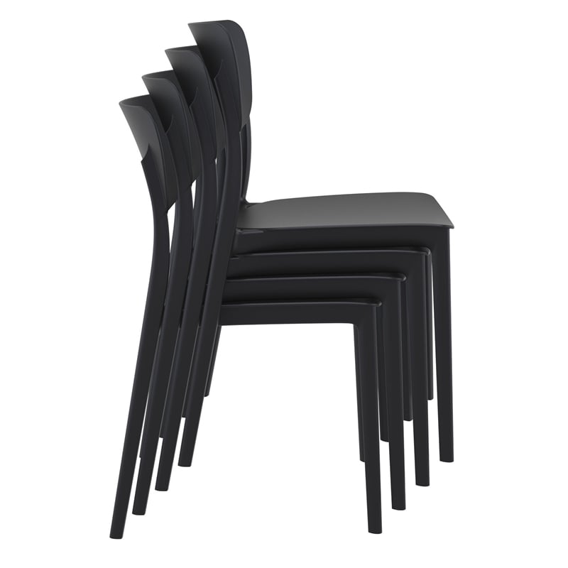 Compamia Monna Outdoor Dining Chair in Black