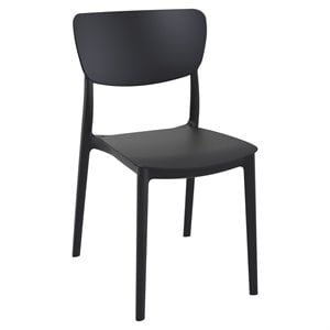 Compamia Monna Outdoor Dining Chair in Black