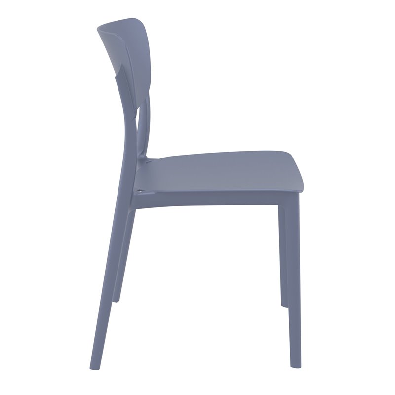 Compamia Monna Outdoor Dining Chair in Dark Gray