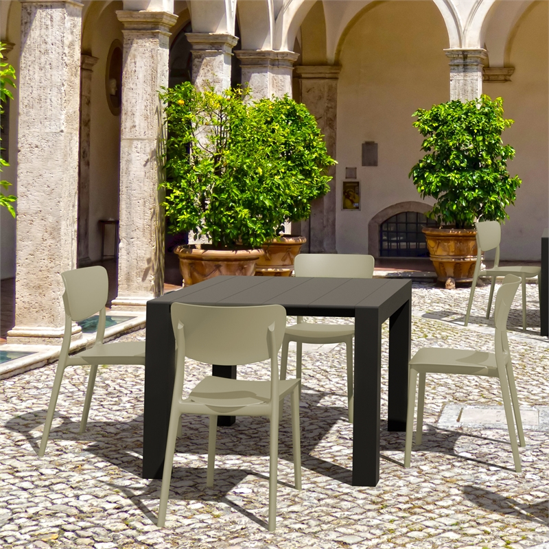 Compamia Monna Outdoor Dining Chair in Taupe