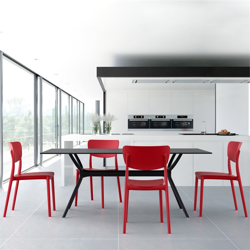 Compamia Monna Outdoor Dining Chair in Red