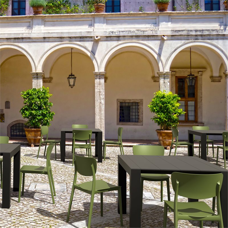 Compamia Monna Outdoor Dining Chair in Olive Green