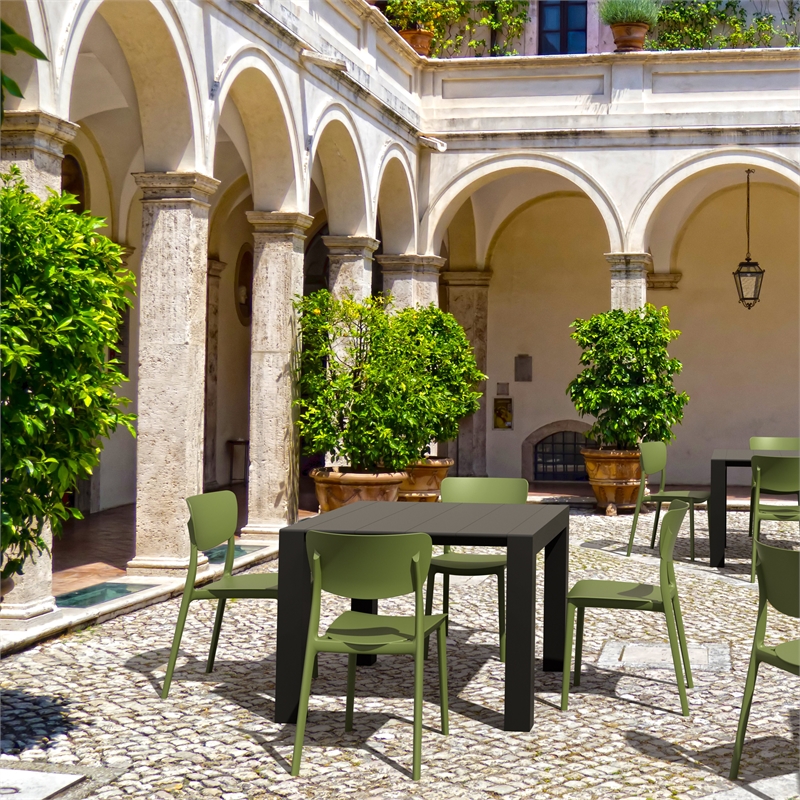 Compamia Monna Outdoor Dining Chair in Olive Green