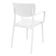 Compamia Loft Indoor and Outdoor Dining Arm Chair in White
