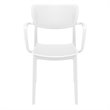 Compamia Loft Indoor and Outdoor Dining Arm Chair in White