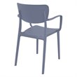 Compamia Loft Dining Arm Chair in Dark Gray