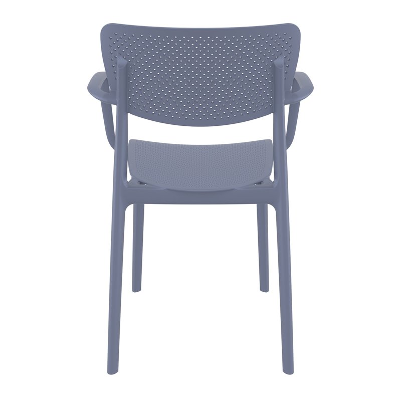 Compamia Loft Dining Arm Chair in Dark Gray