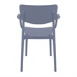 Compamia Loft Dining Arm Chair in Dark Gray