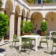 Compamia Loft Indoor Outdoor Dining Arm Chair in Olive Green