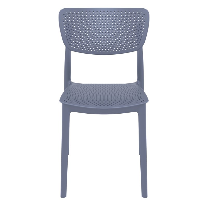 Compamia Lucy Dining Chair in Dark Gray Finish