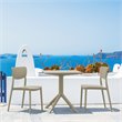 Compamia Lucy Dining Chair in Taupe Finish
