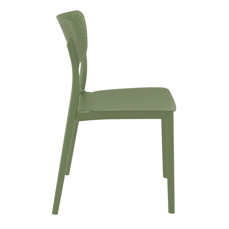 Compamia Lucy Dining Chair in Olive Green Finish