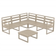 Mykonos Corner Sectional Lounge Set White with Acrylic Fabric Charcoal Cushions