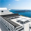 Compamia Mykonos Extension in White finish with Acrylic Fabric Charcoal Cushion