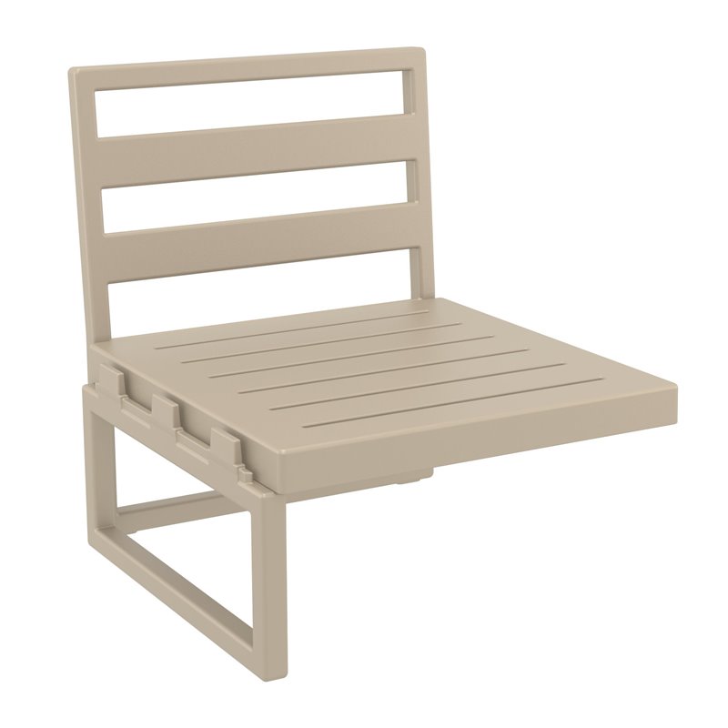 Compamia Mykonos Extension Taupe with Acrylic Fabric Taupe Cushion