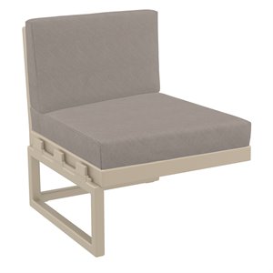 Compamia Mykonos Extension Taupe with Acrylic Fabric Taupe Cushion