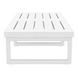 Compamia Mykonos Rectangle Lounge Coffee Table in White Finish