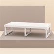 Compamia Mykonos Rectangle Lounge Coffee Table in White Finish