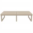 Compamia Mykonos Rectangle Lounge Coffee Table in Taupe Finish
