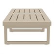 Compamia Mykonos Rectangle Lounge Coffee Table in Taupe Finish