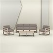 Compamia Mykonos Rectangle Lounge Coffee Table in Taupe Finish
