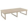 Compamia Mykonos Rectangle Lounge Coffee Table in Taupe Finish