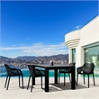 Air XL Extension Dining Set 5 Piece Black