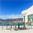 Compamia Air XL 5 Piece Extension Dining Set in Taupe