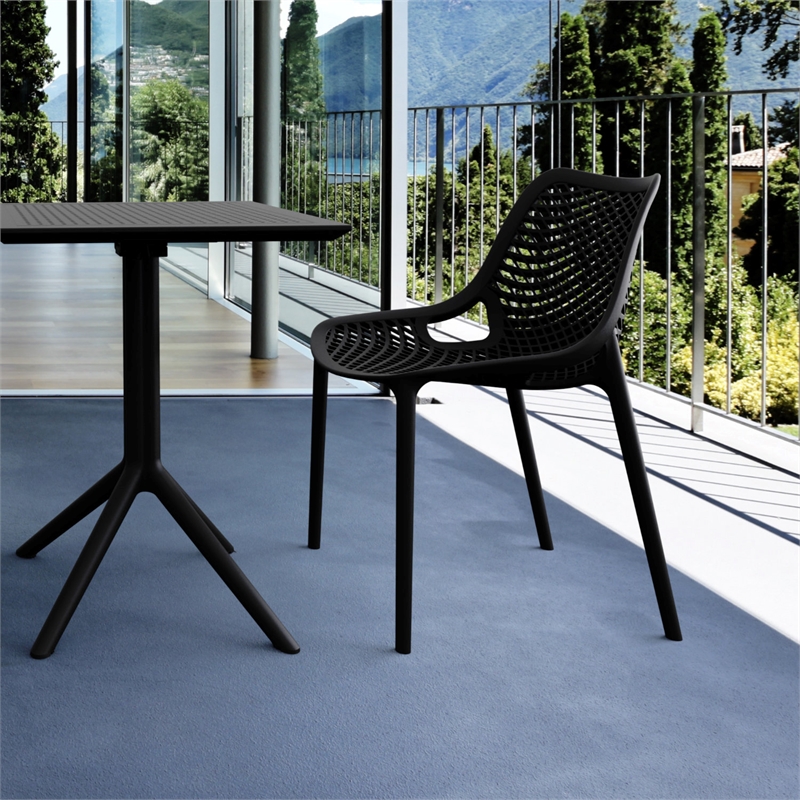 Compamia Air Bistro Set 3 Piece Black