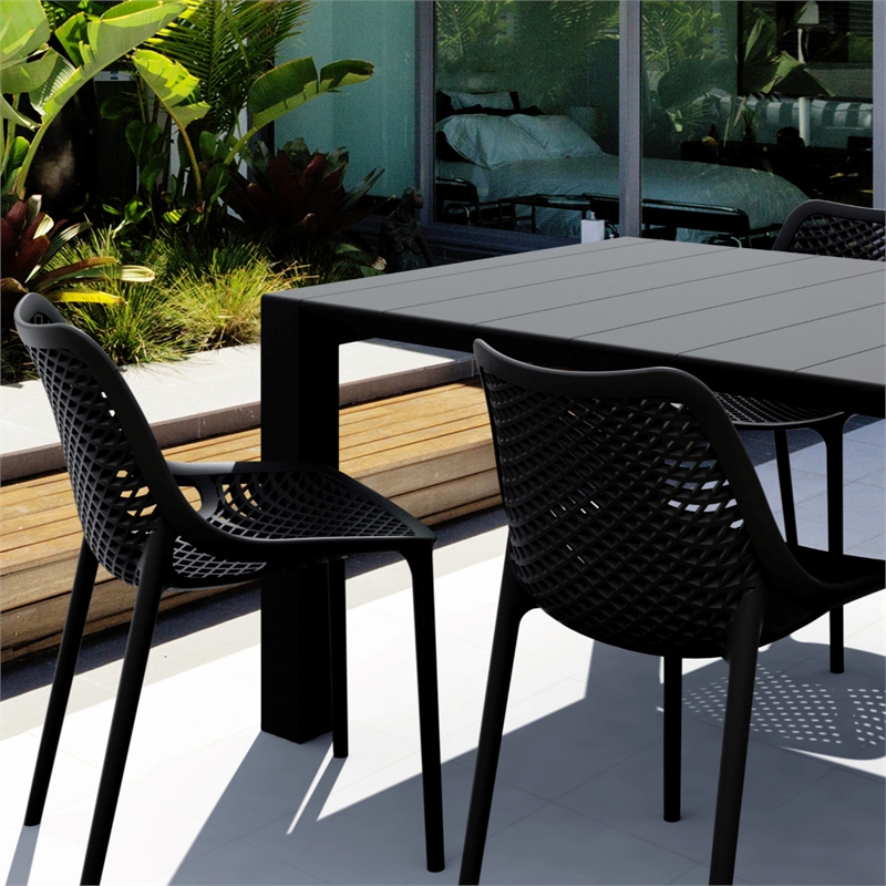 Compamia 5 Piece Air Extension Dining Set in Black