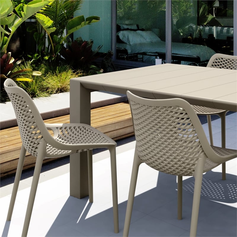 Compamia Air Extension 5 Piece Dining Set Taupe