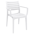 Compamia Artemis Dining Set with 2 Arm Chairs White