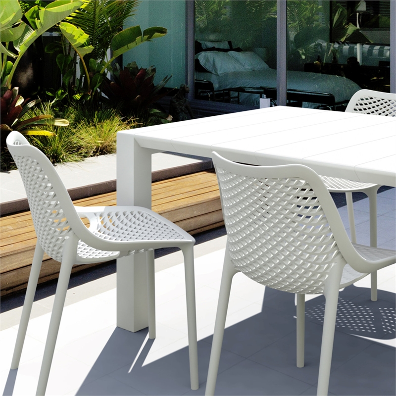 Compamia 5 Piece Air Extension Dining Set in White