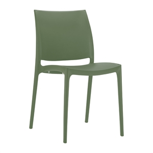 Maya Dining Chair Olive Green