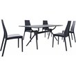 Compamia Miranda Dining Set with 6 Chairs Black