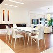 Compamia Miranda Dining Set with 6 Chairs White