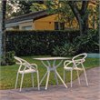Compamia Mila Dining Set with 2 Arm Chairs White