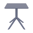 Compamia Lucy Outdoor Bistro Set 3 Piece with 27 inch Table Top Dark Gray