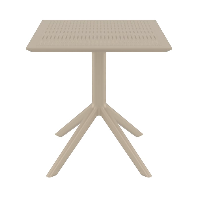 Compamia Lucy Outdoor Bistro Set 3 Piece with 27 inch Table Top Taupe