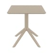 Compamia Lucy Outdoor Bistro Set 3 Piece with 27 inch Table Top Taupe