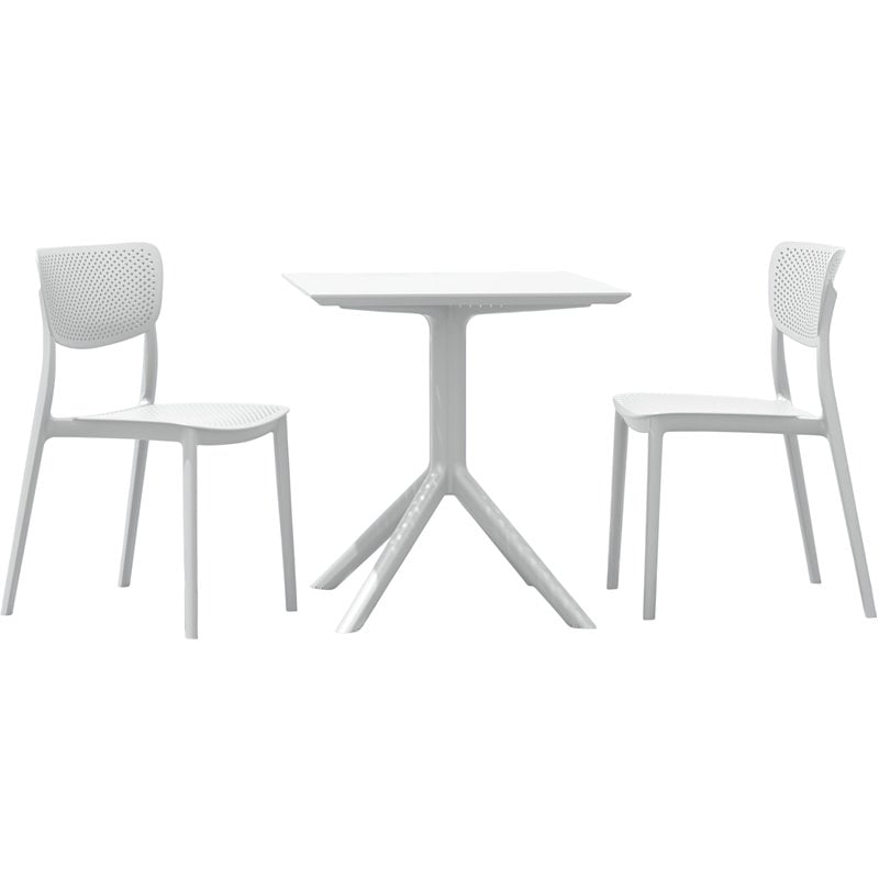 Compamia Lucy Outdoor Bistro Set 3 Piece with 27