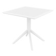 Compamia Lucy Outdoor Bistro Set 3 Piece with 31 inch Table Top White
